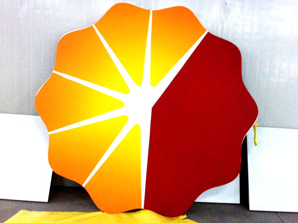 中國(guó)石油標(biāo)識(shí)不銹鋼平板印