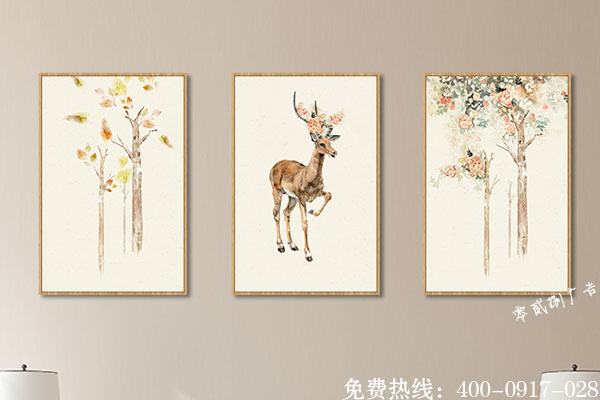 客廳墻面裝飾畫制作